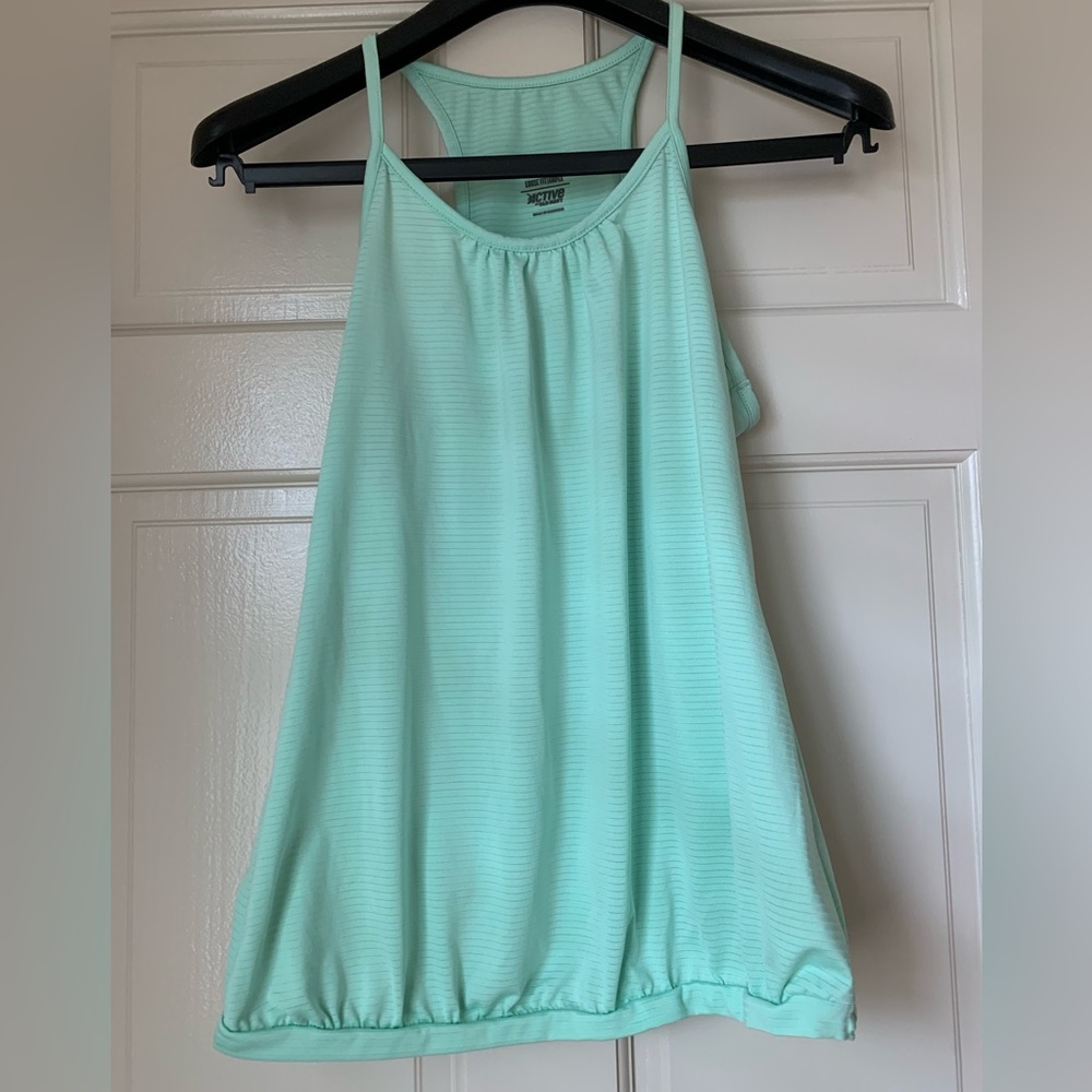 Old Navy Light Green and Black Women's Tank Tops